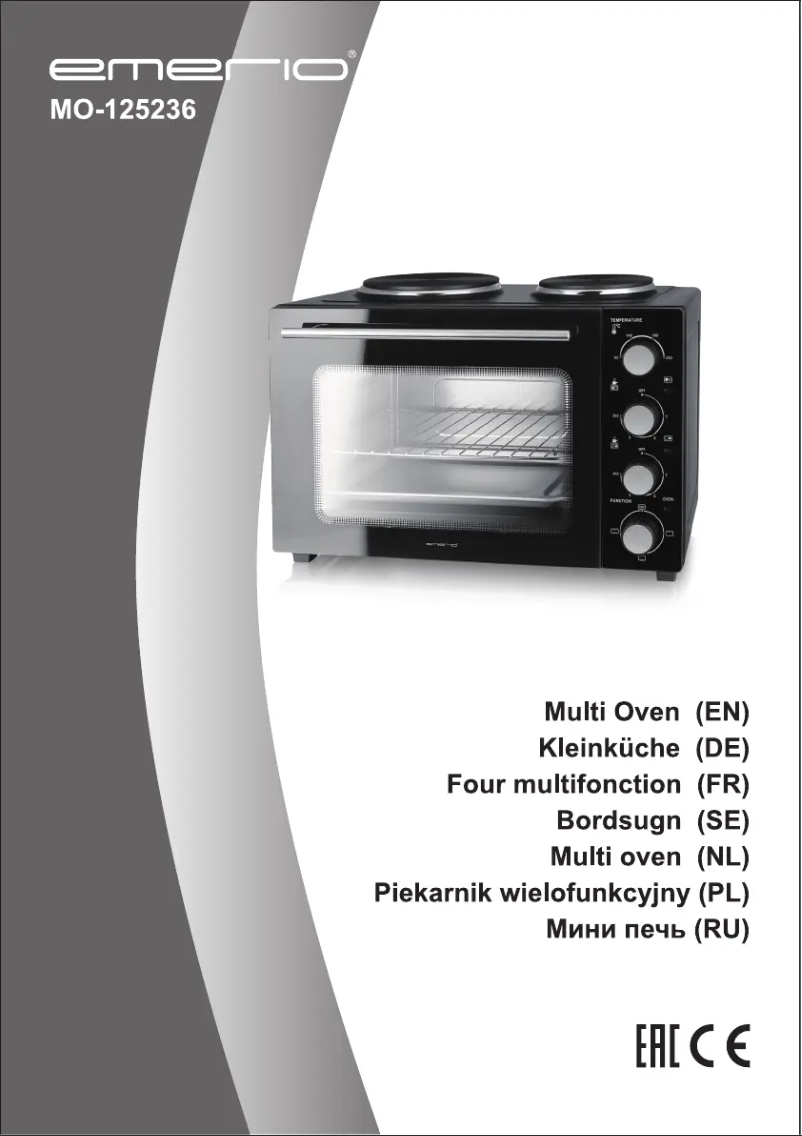 Page 1 de la notice Manuel utilisateur Emerio MO-125236
