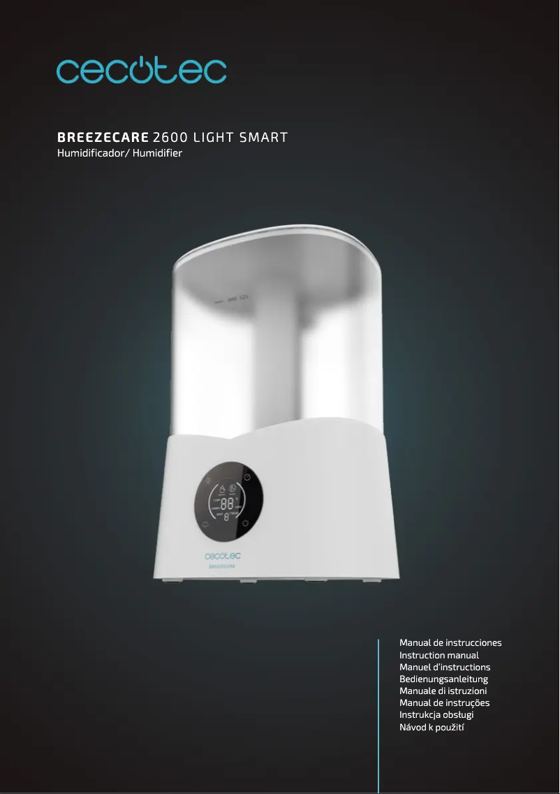 Página 1 del manual Manual de usuario Cecotec BreezeCare 2600 Light Smart
