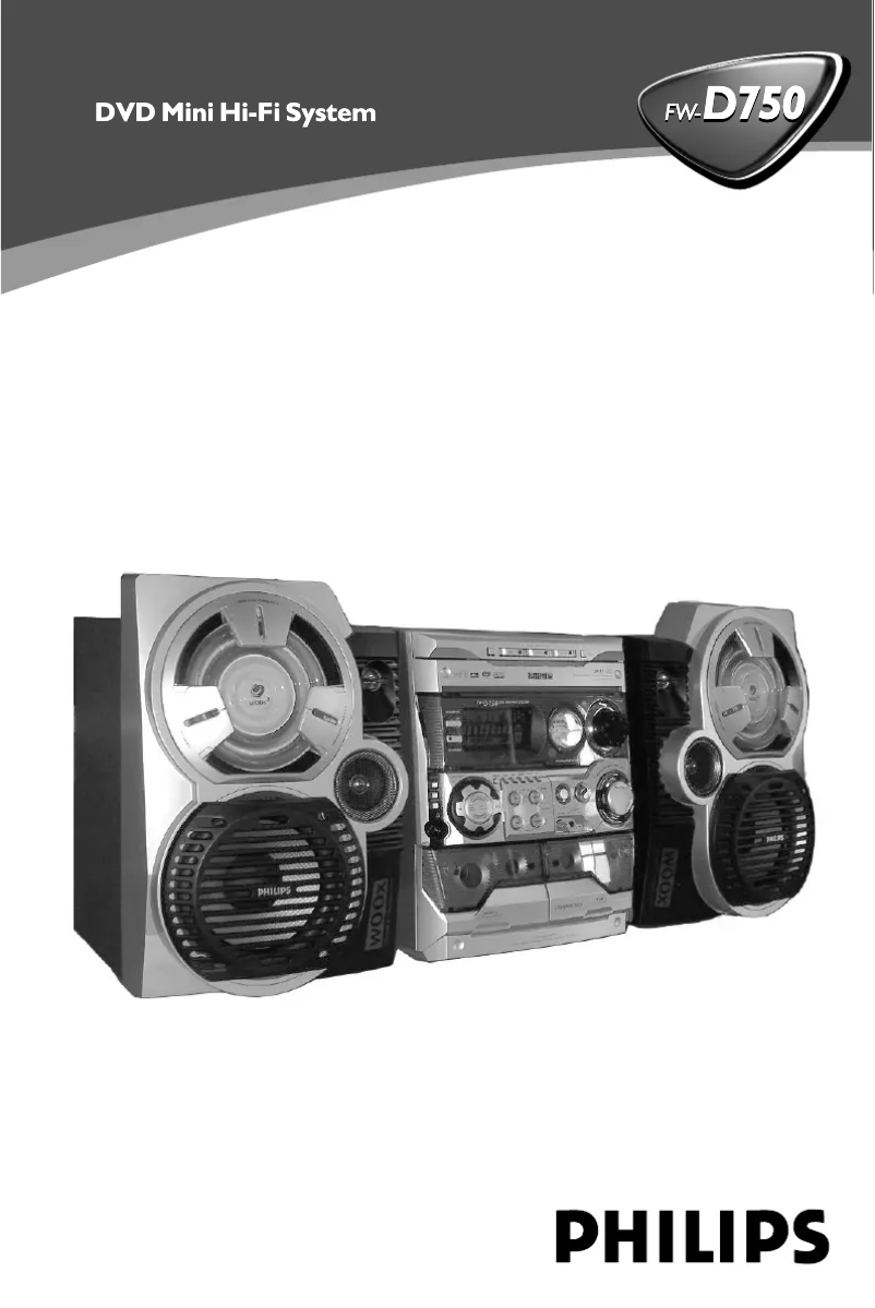 Página 1 del manual Manual de usuario Philips FW-D750