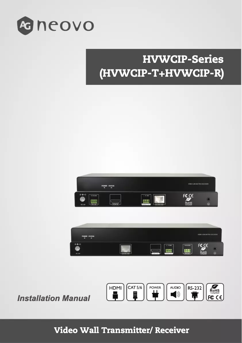 Page n°1 - Manuel utilisateur AG Neovo HVWCIP-R