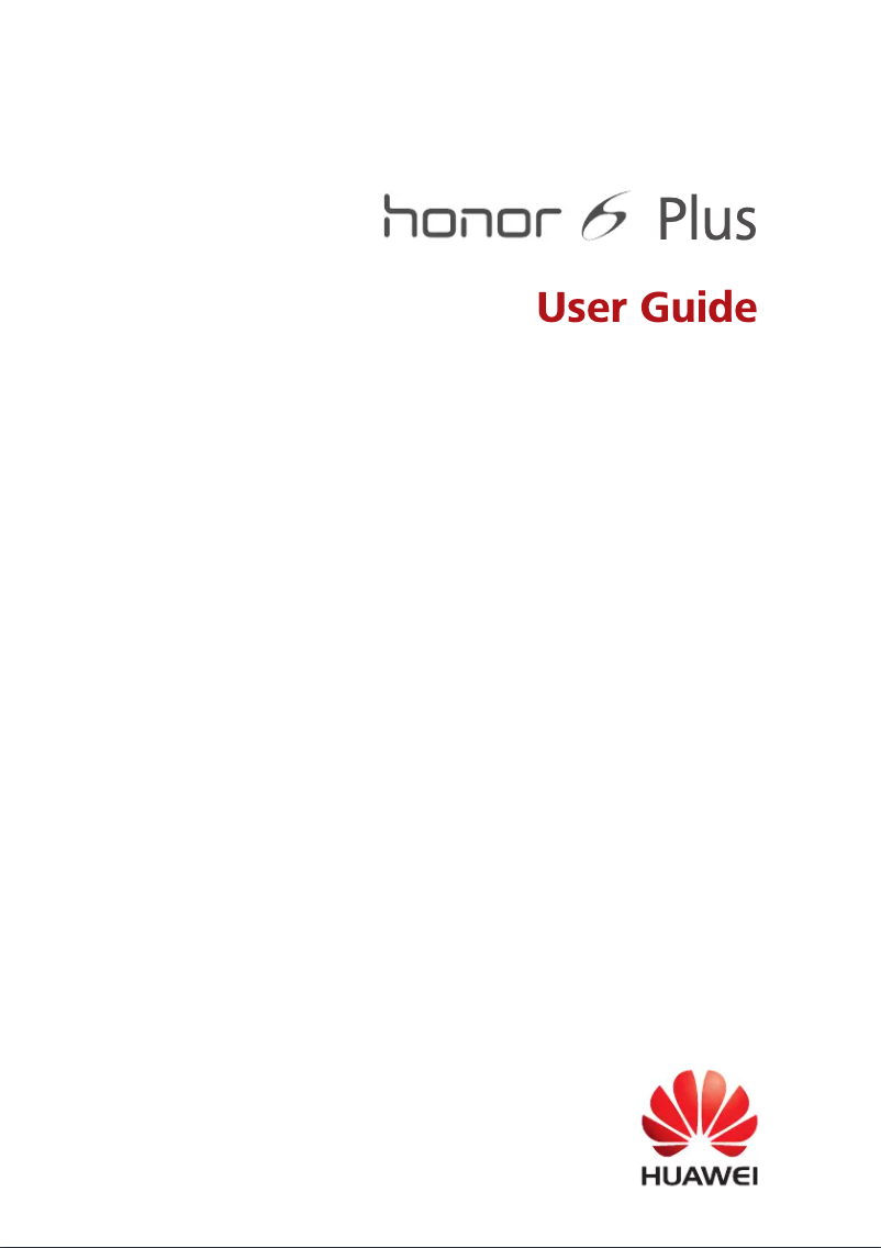 Page 1 de la notice Manuel utilisateur Huawei Honor 6 Plus
