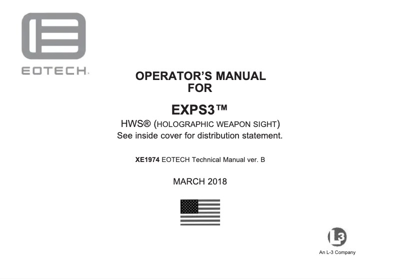 Image de la première page du manuel de l'appareil EXPS3