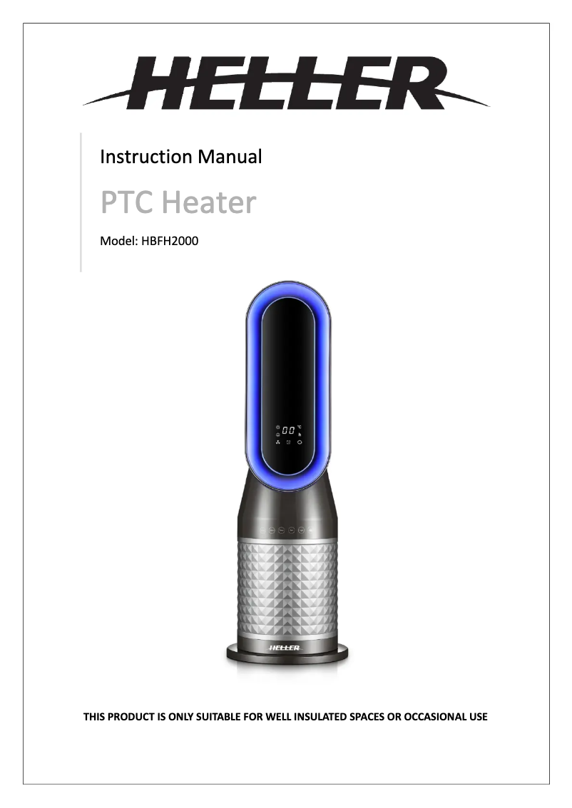 Page 1 de la notice Manuel utilisateur Heller HBFH2000