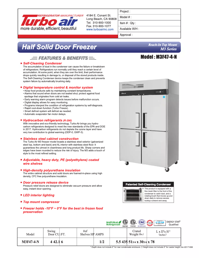 Imagen de la primera página del manual del dispositivo M3F47-4