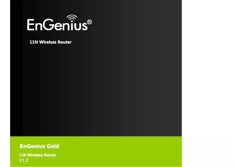 Página 1 del manual Manual de usuario EnGenius ESR1221N