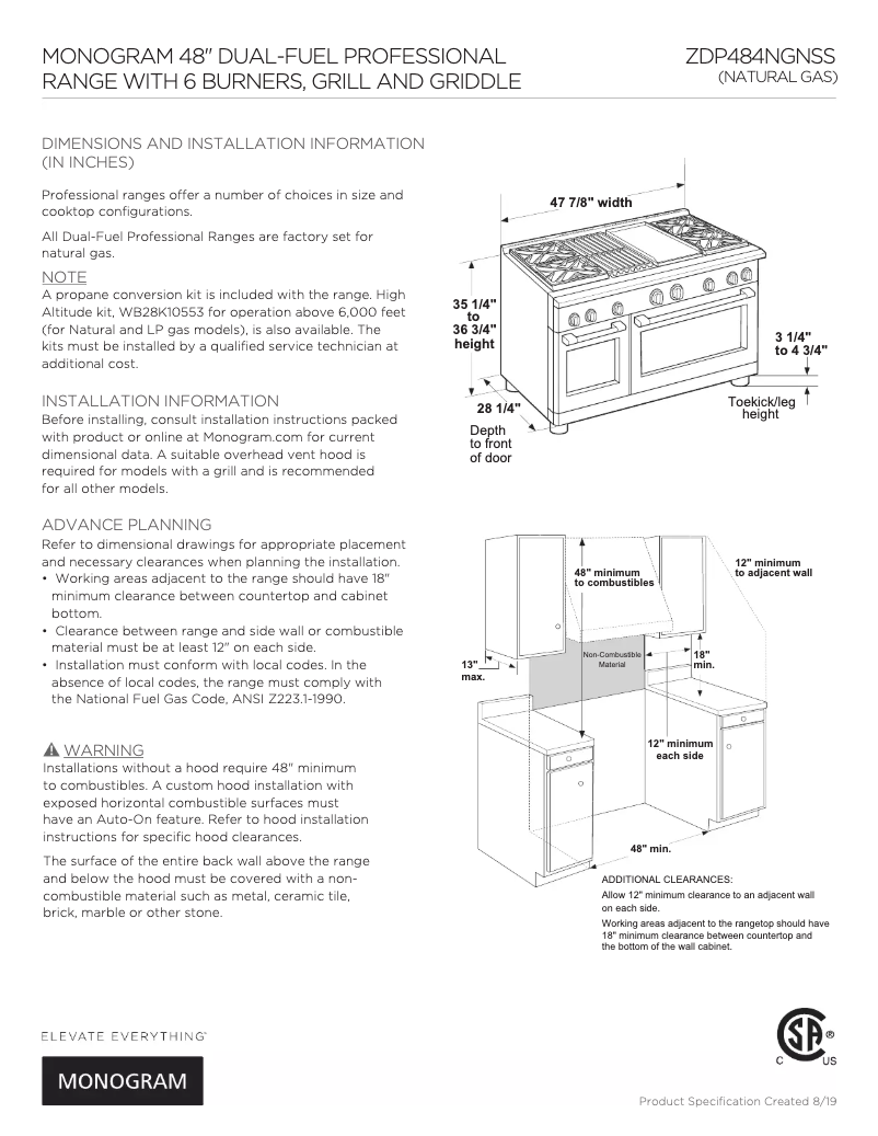 Image de la première page du manuel de l'appareil ZDP484NGN