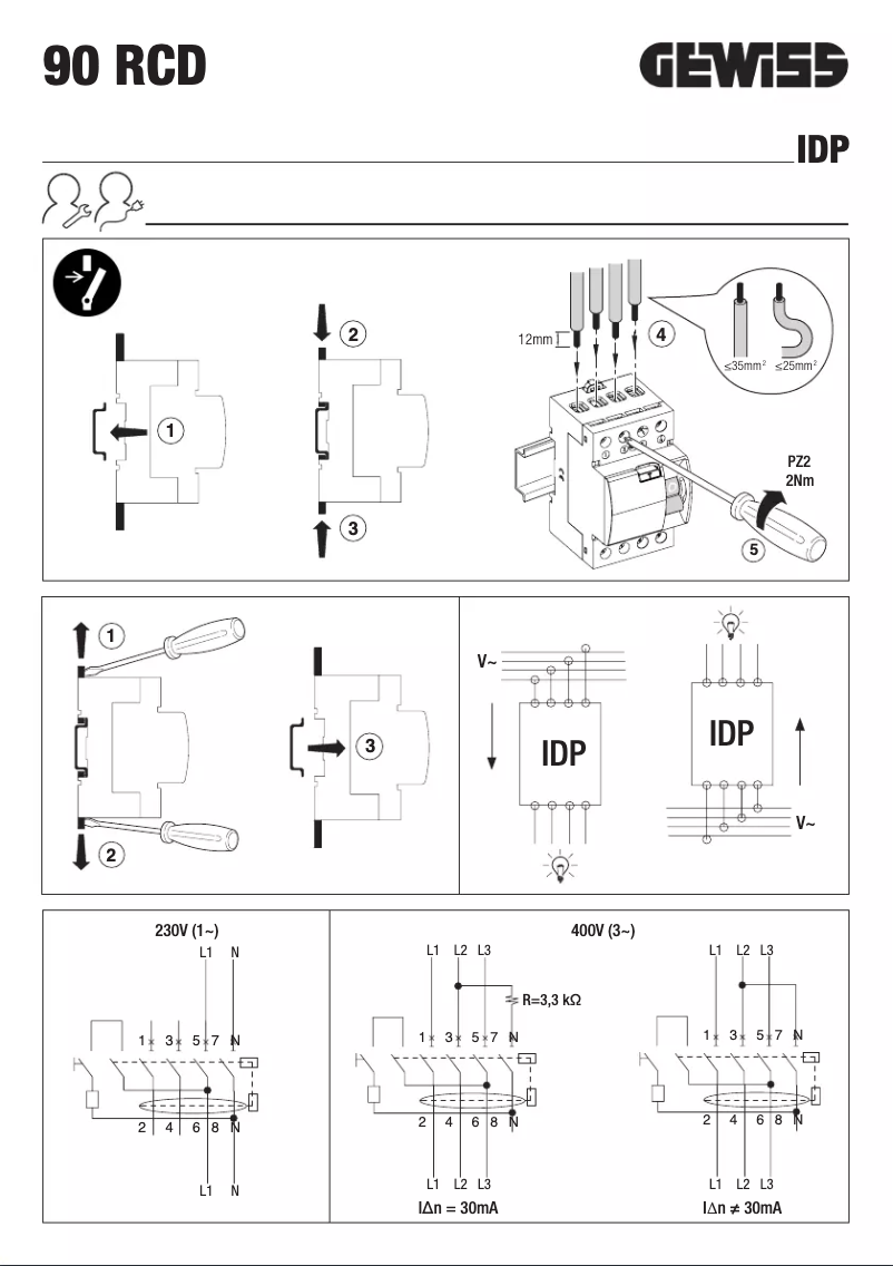 Page 1 of the manual User Manual Gewiss GW94897