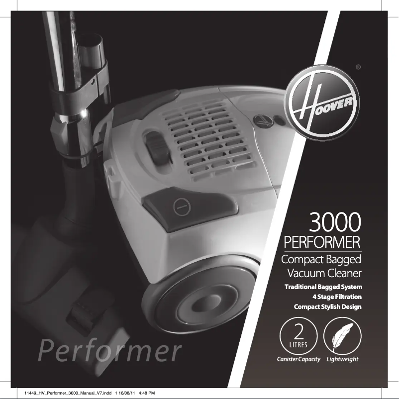 Image de la première page du manuel de l'appareil Performer 3000 VC-H3615