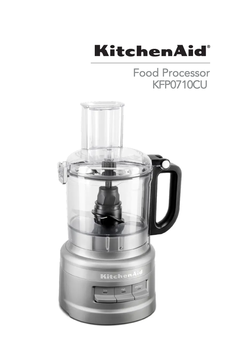 Image de la première page du manuel de l'appareil KFP0710CU