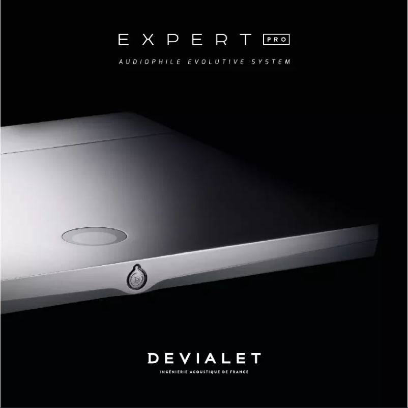 Page 1 de la notice Manuel utilisateur Devialet Expert 220 Pro