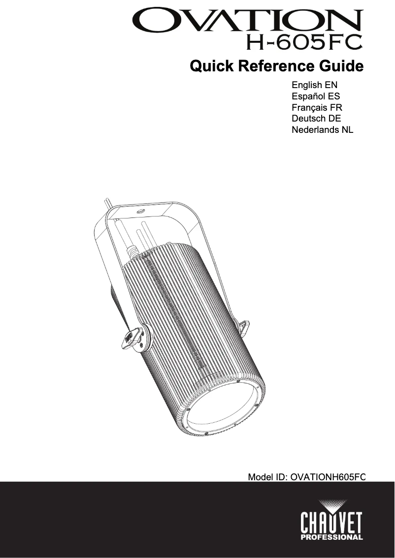 Page 1 de la notice Manuel utilisateur Chauvet Ovation H-605FC