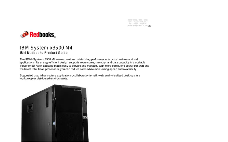 Page n°1 - Manuel utilisateur IBM System x 3500 M4