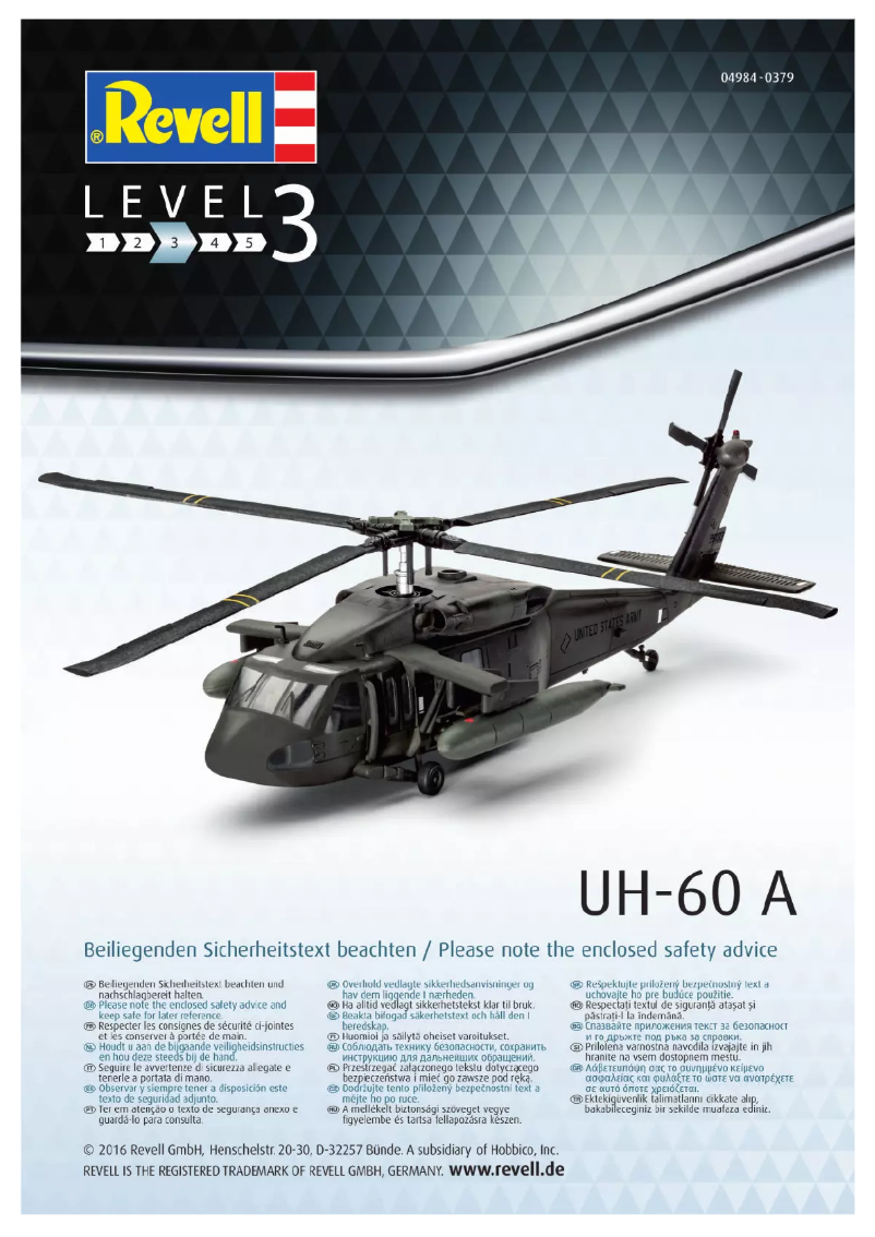 Page n°1 - Manuel utilisateur Revell UH-60A