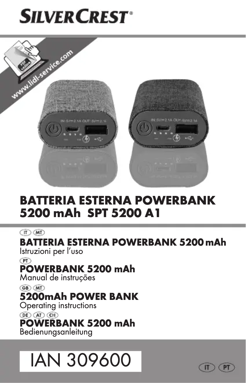 Image de la première page du manuel de l'appareil SPT 5200 A1