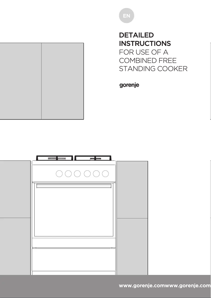 Page 1 de la notice Guide d'installation Gorenje K613E17WKD