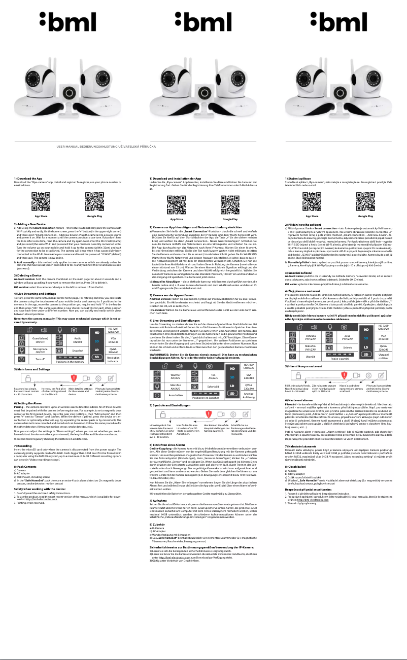 Page n°1 - Manuel utilisateur BML Safe Eye360