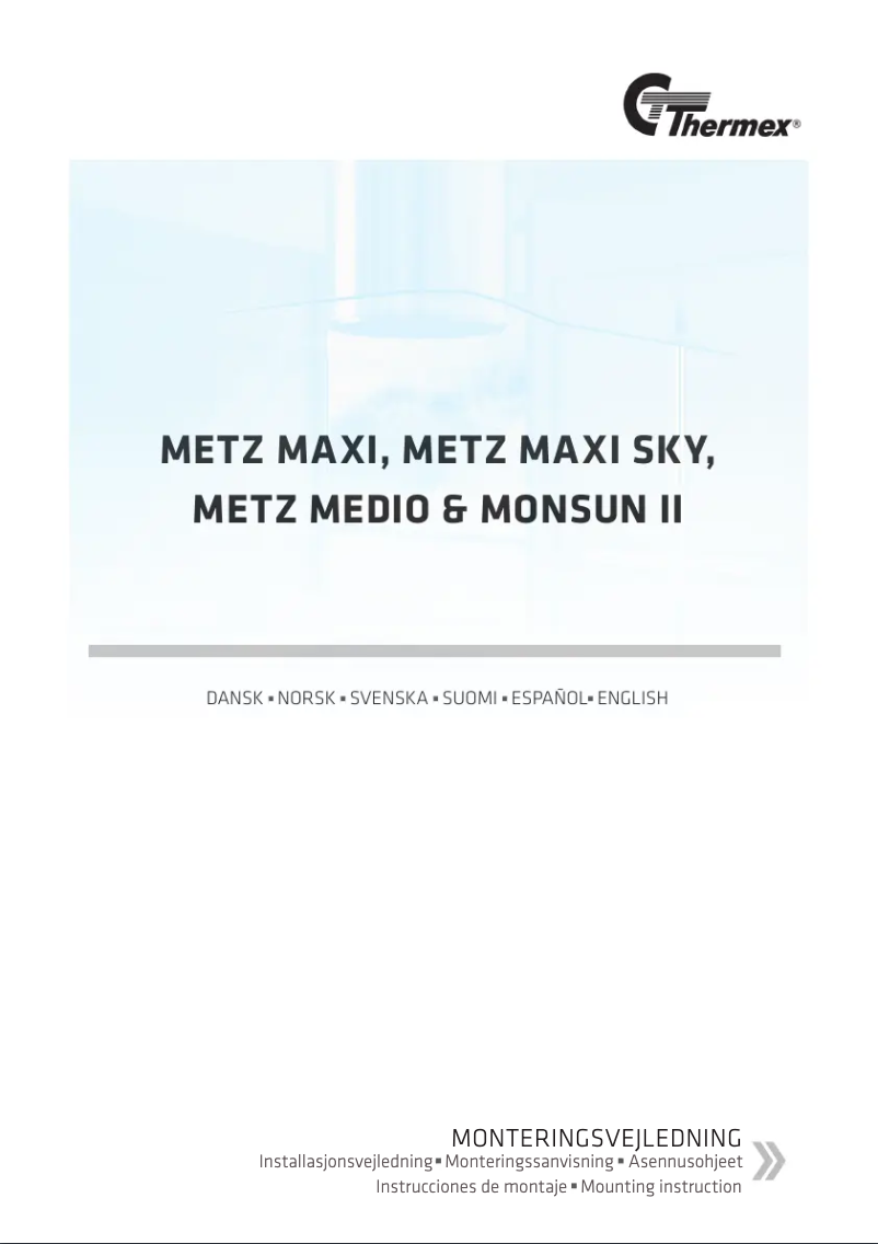 Page n°1 - Manuel utilisateur Thermex Metz Medio