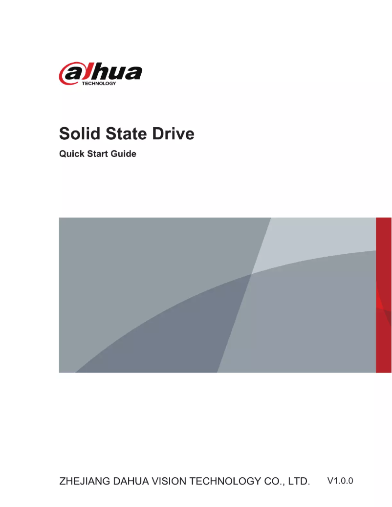 Page n°1 - Guide de démarrage rapide Dahua Technology SSD-C800AS2TB