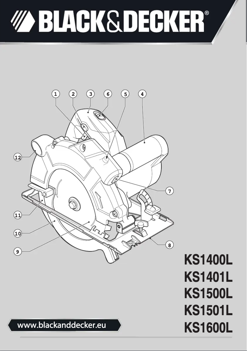 Page n°1 - Manuel utilisateur Black & Decker KS1400L