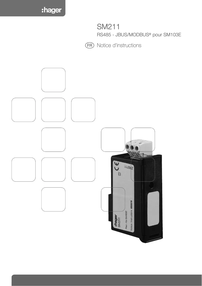 Page n°1 - Manuel utilisateur Hager SM211