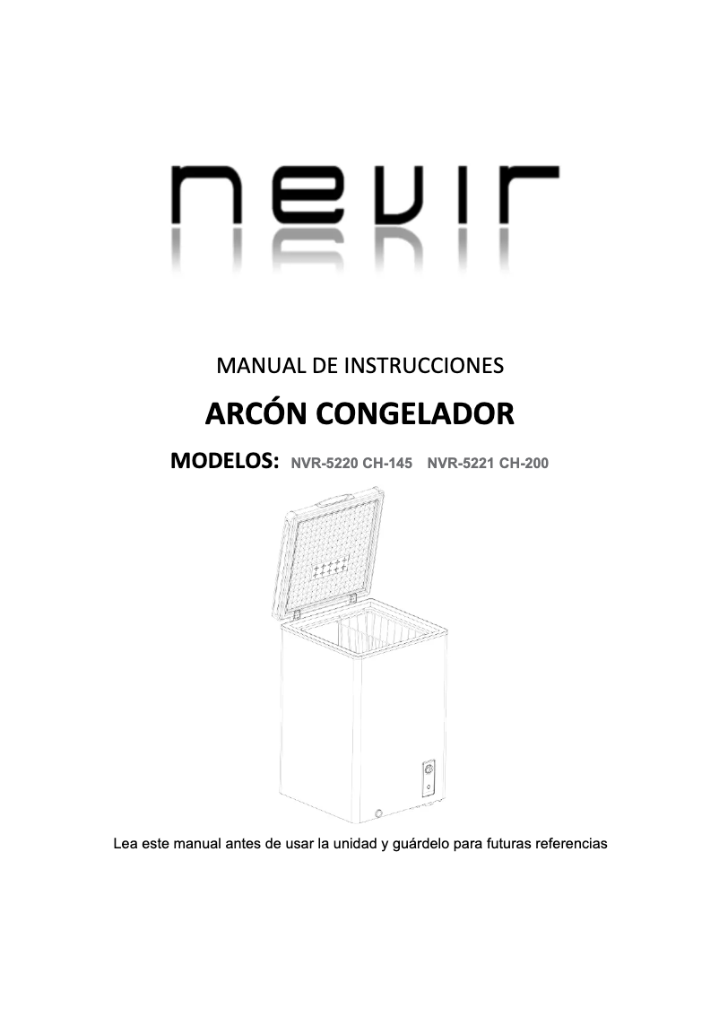 Page n°1 - Manuel utilisateur Nevir NVR-5221 CH-200