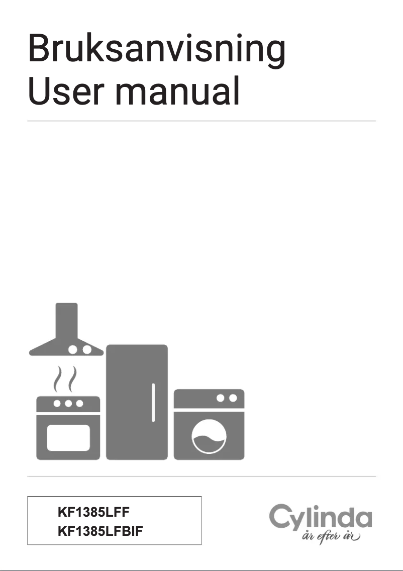Page 1 de la notice Manuel utilisateur Cylinda KF1385LFF