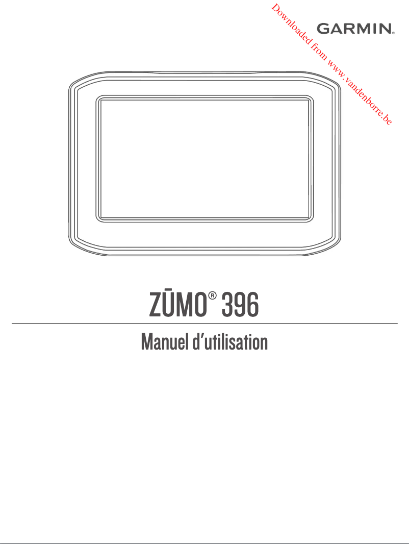 Page 1 de la notice Manuel utilisateur Garmin Zumo 346 LMT-S