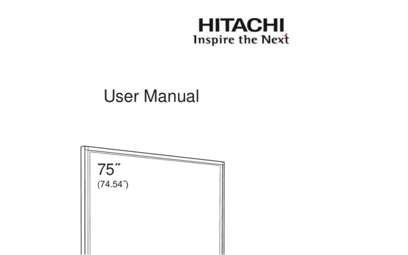 Page n°1 - Manuel utilisateur Hitachi HILU75202