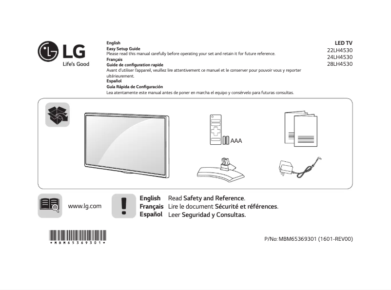 Página 1 del manual Manual de usuario LG 28LH4530