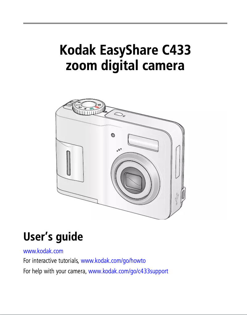 Page n°1 - Manuel utilisateur Kodak EasyShare C433