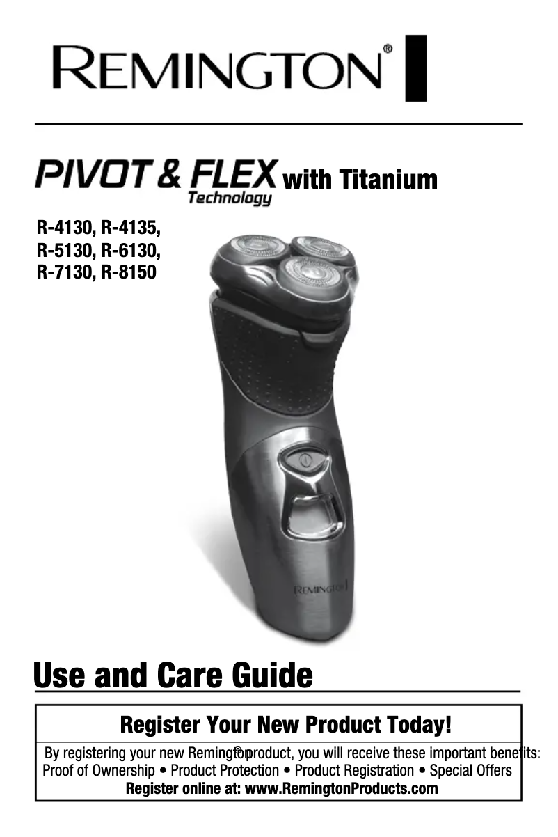 Page 1 de la notice Manuel utilisateur Remington Titanium-X R8150