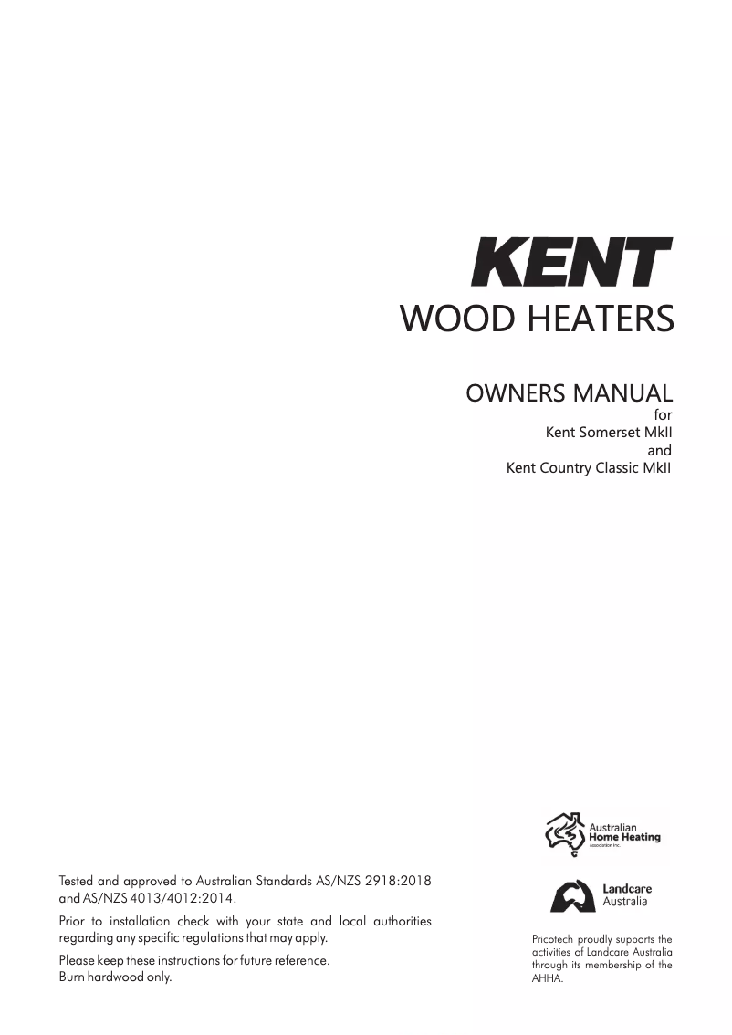 Page n°1 - Manuel utilisateur Kent Country Classic MKII