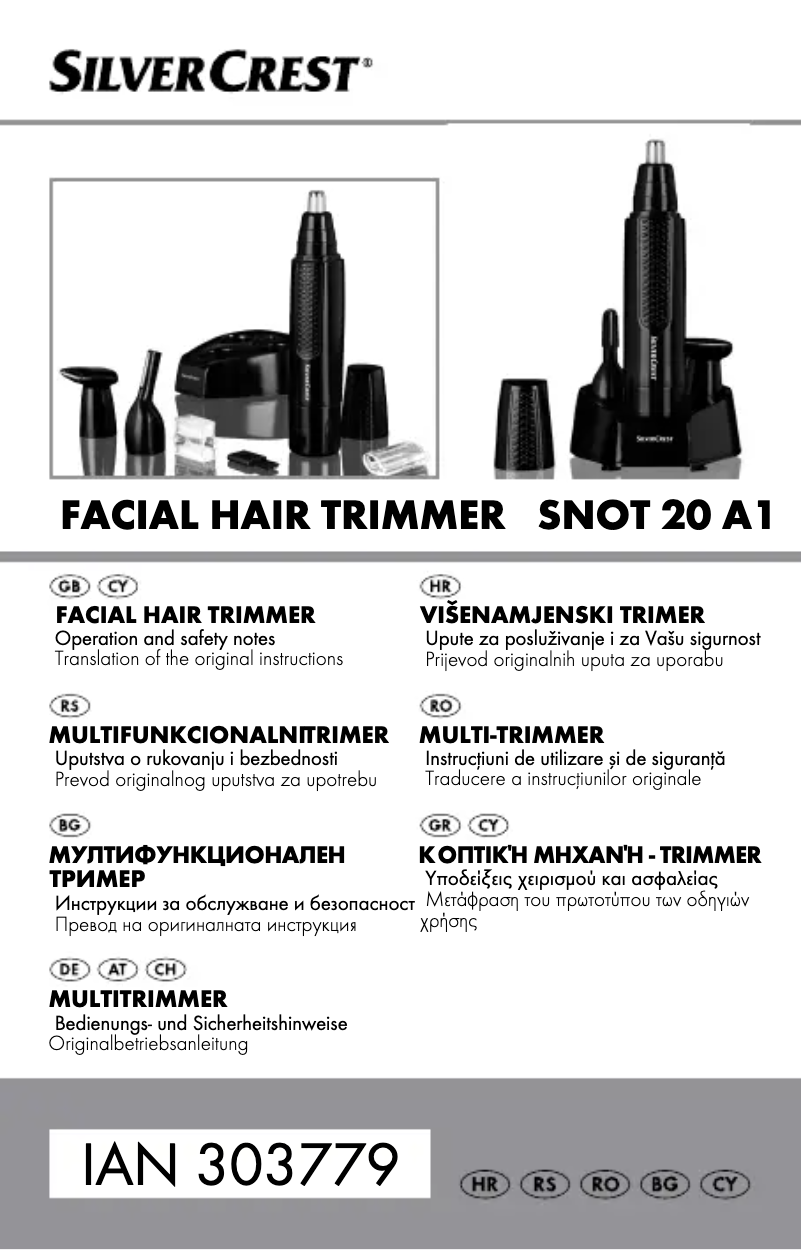 Page 1 de la notice Manuel utilisateur SilverCrest SNOT 20 A1