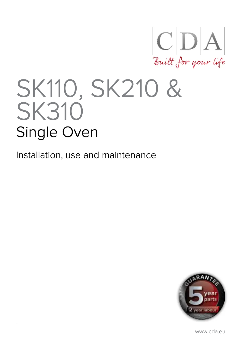 Image de la première page du manuel de l'appareil SK210SS