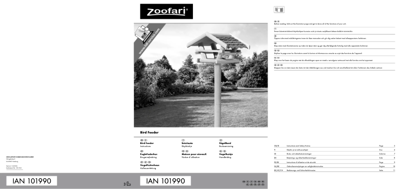 Página 1 del manual Manual de usuario Zoofari IAN 101990