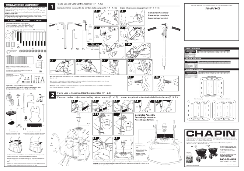 Page n°1 - Manuel utilisateur Chapin 82108B