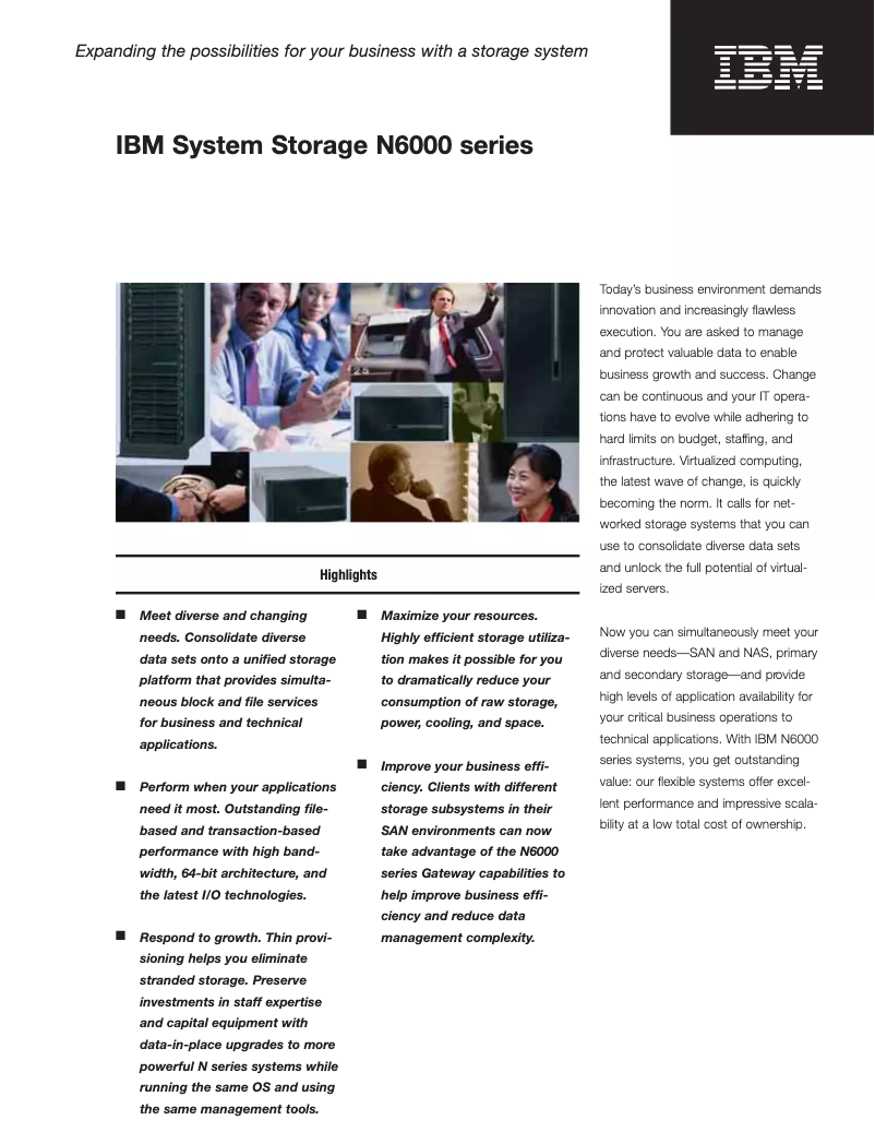 Page 1 de la notice Manuel utilisateur IBM System Storage N6210