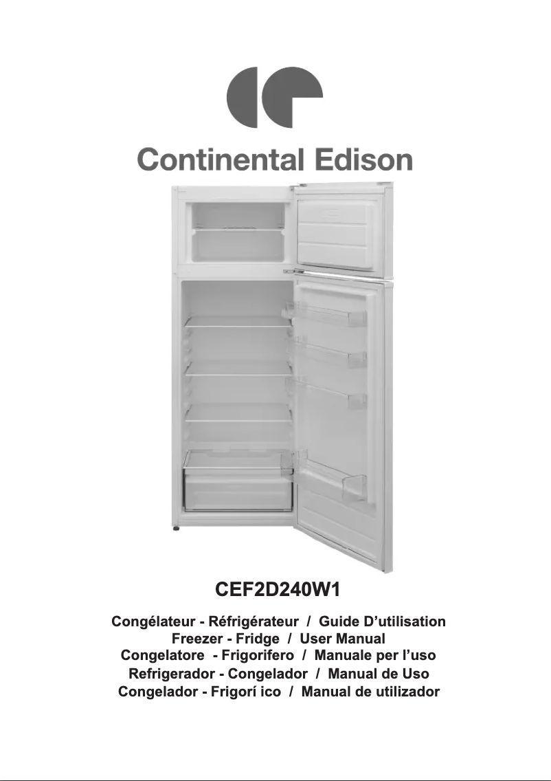 Image de la première page du manuel de l'appareil CEF2D240W1