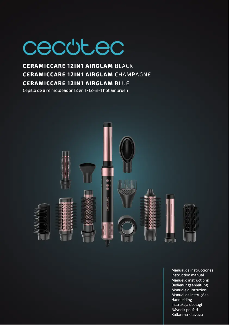 Image de la première page du manuel de l'appareil Bamba CermicCare 12in1 AirGlam