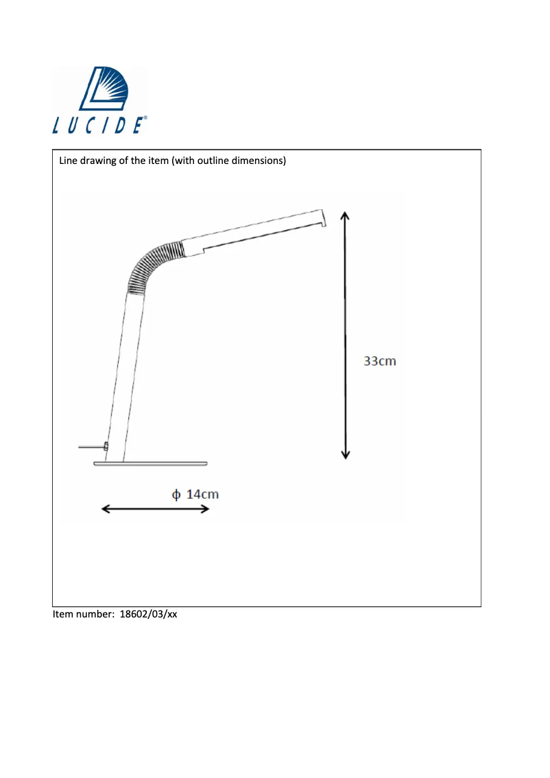Page 1 de la notice Manuel utilisateur Lucide Gilly 18602/03/31