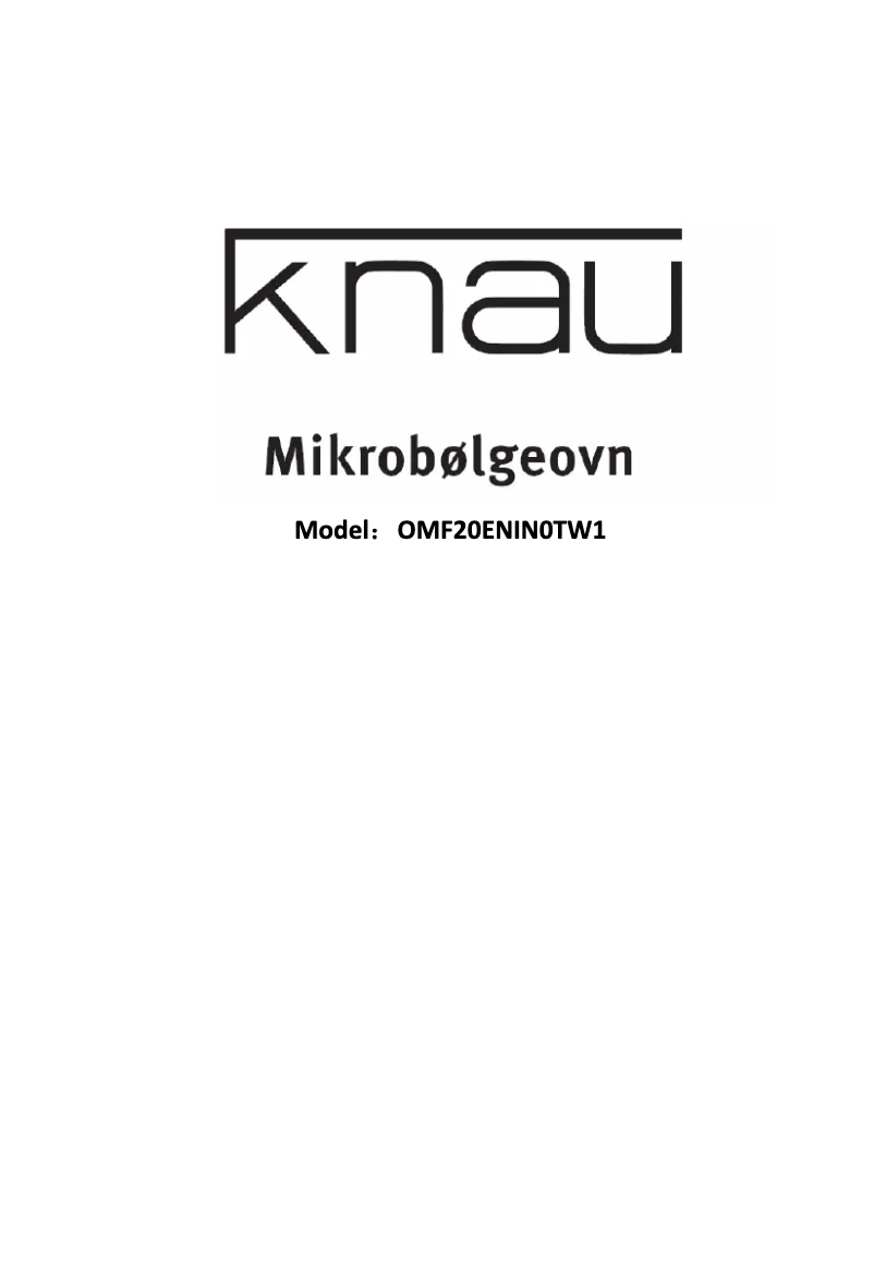Page 1 de la notice Manuel utilisateur Knau OMF20ENIN0TW1
