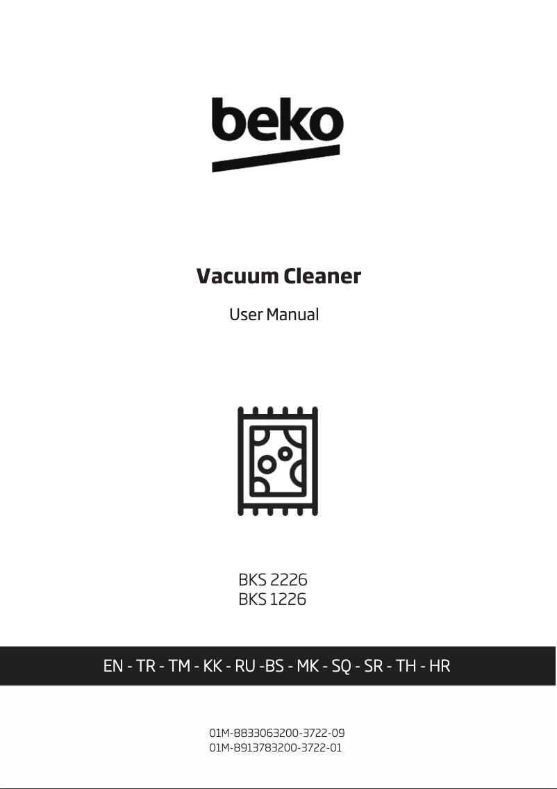 Page n°1 - Manuel utilisateur Beko BKS 1226