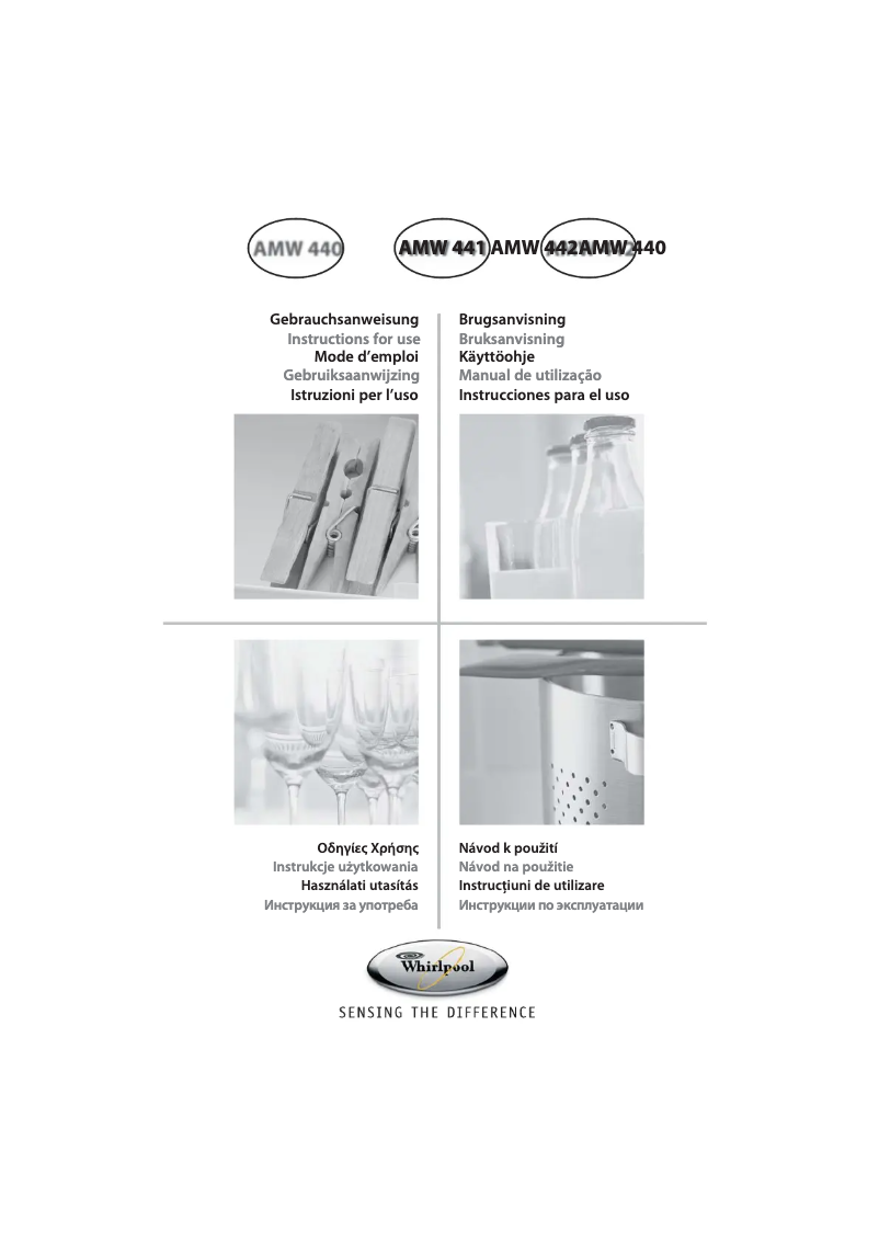 Page 1 de la notice Manuel utilisateur Whirlpool AMW 441 IX