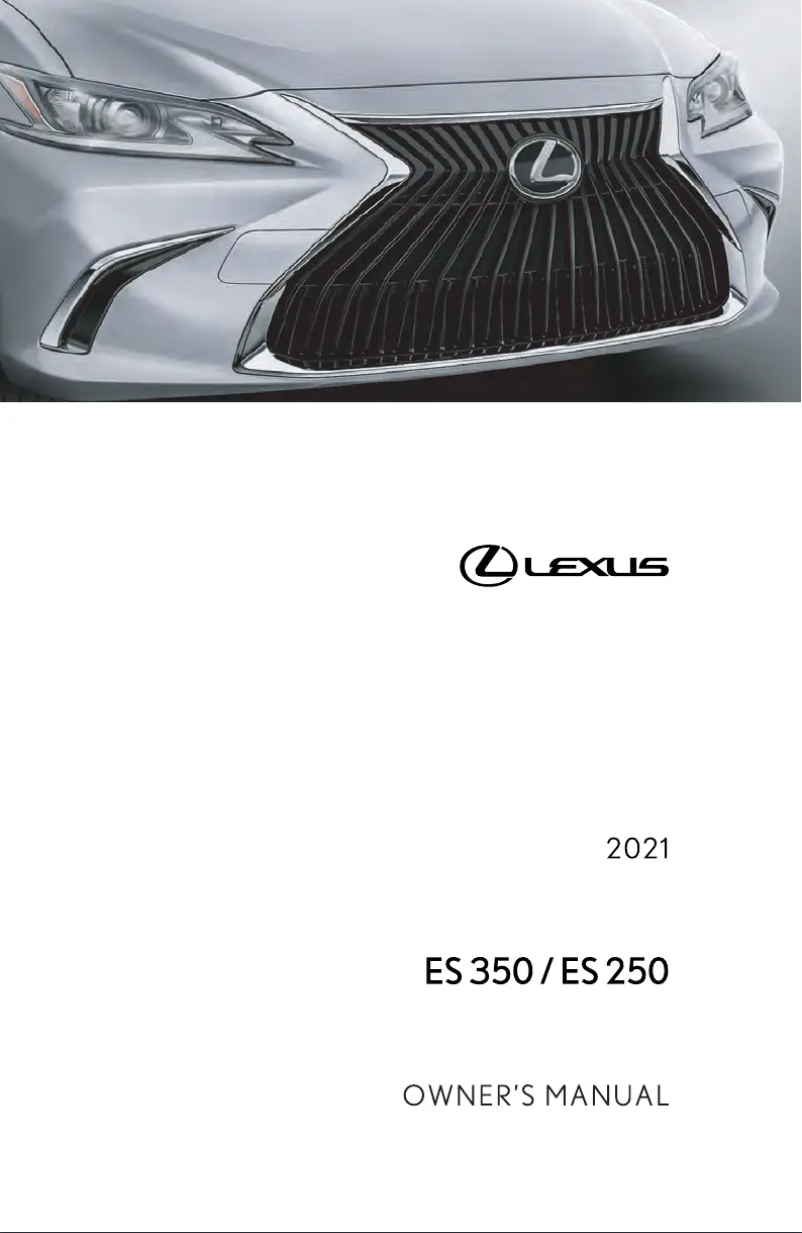 Página 1 del manual Manual de usuario Lexus ES 250 (2021)