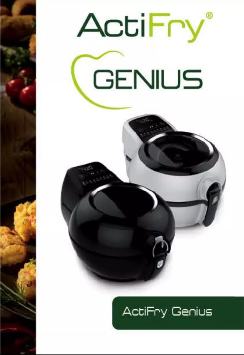 Image de la première page du manuel de l'appareil Actifry Genius XL