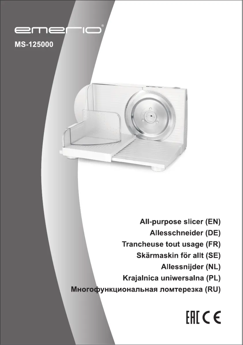 Página 1 del manual Manual de usuario Emerio MS-125000