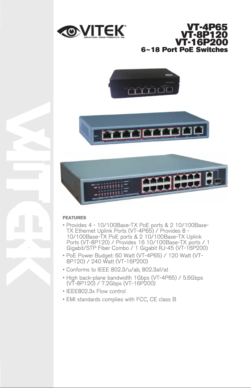 Page n°1 - Manuel utilisateur Vitek VT-4P65