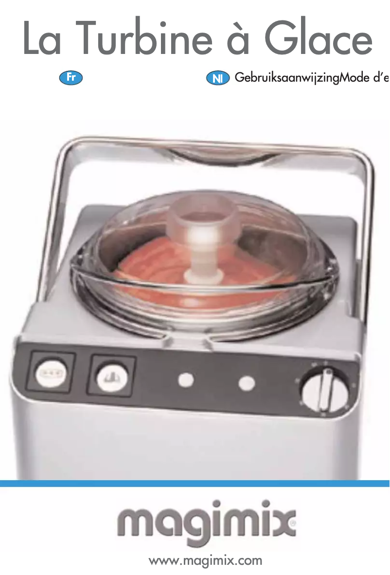 Page n°1 - Manuel utilisateur Magimix La Turbine a Glace