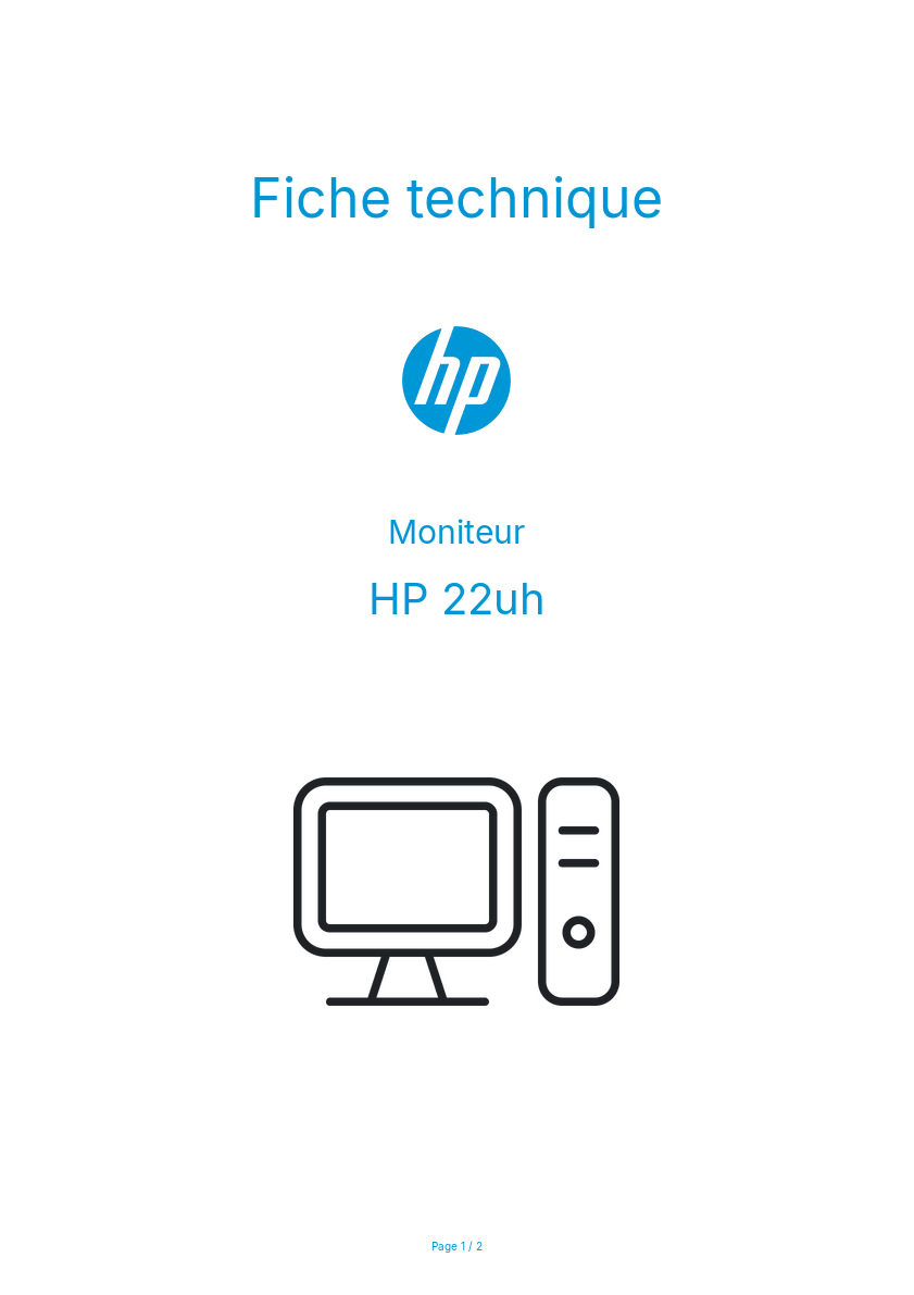 Image de la première page du manuel de l'appareil 22uh