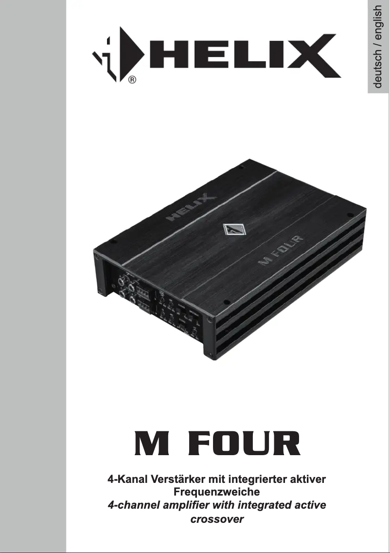 Page n°1 - Manuel utilisateur Audiotec Fischer HELIX M FOUR